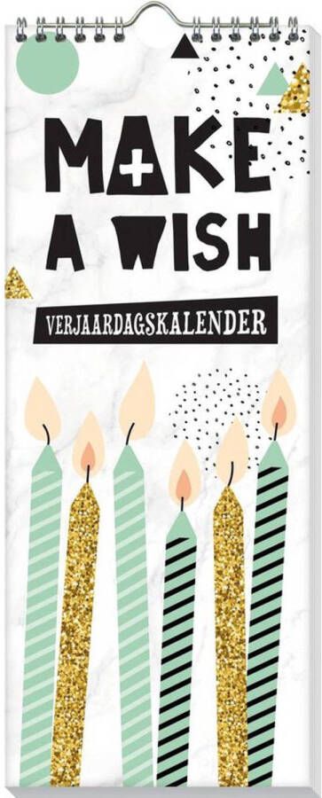 Interstat Verjaardagskalender Make a Wish 13 X 33 cm