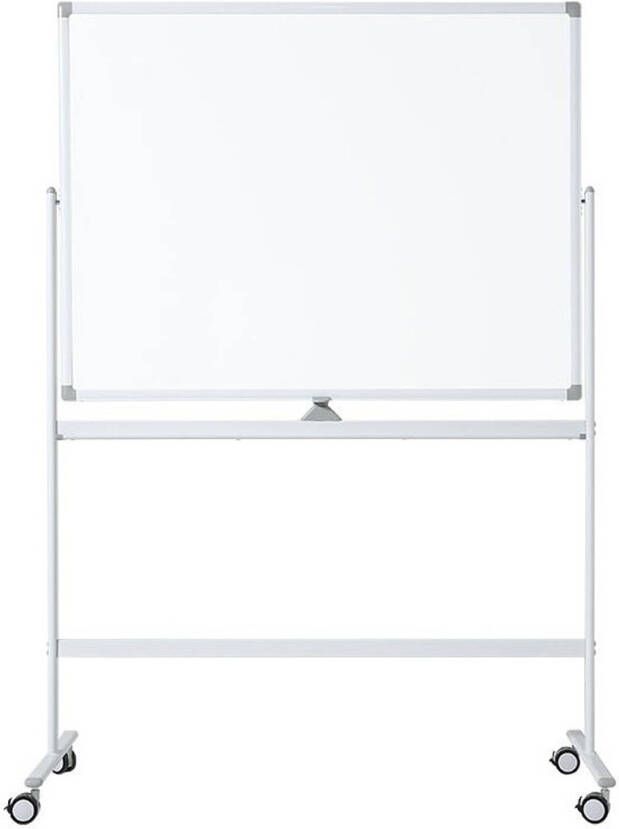 IVOL Verrijdbaar whiteboard Dubbelzijdig en magnetisch 100x150 cm Wit