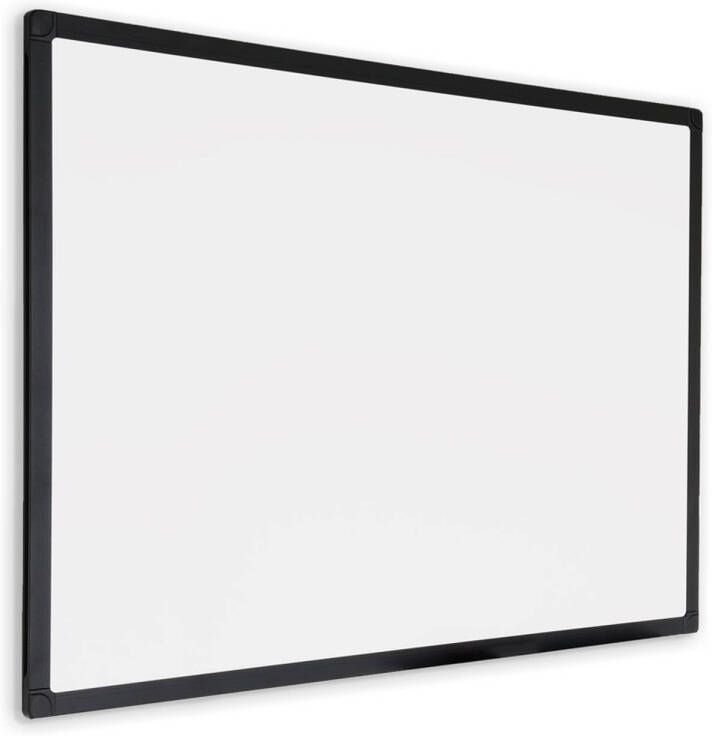 IVOL Whiteboard met zwart frame Magnetisch 100x150 cm