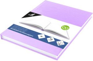 Kangaro dummyboek hardcover A5 karton papier lila 80 vellen
