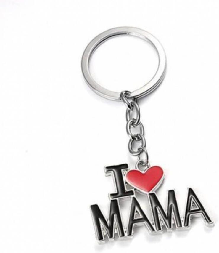 Knaak Sleutelhanger I Love Mama Sleutelhanger Moeder Moederdag Cadeau Verjaardag Moeder