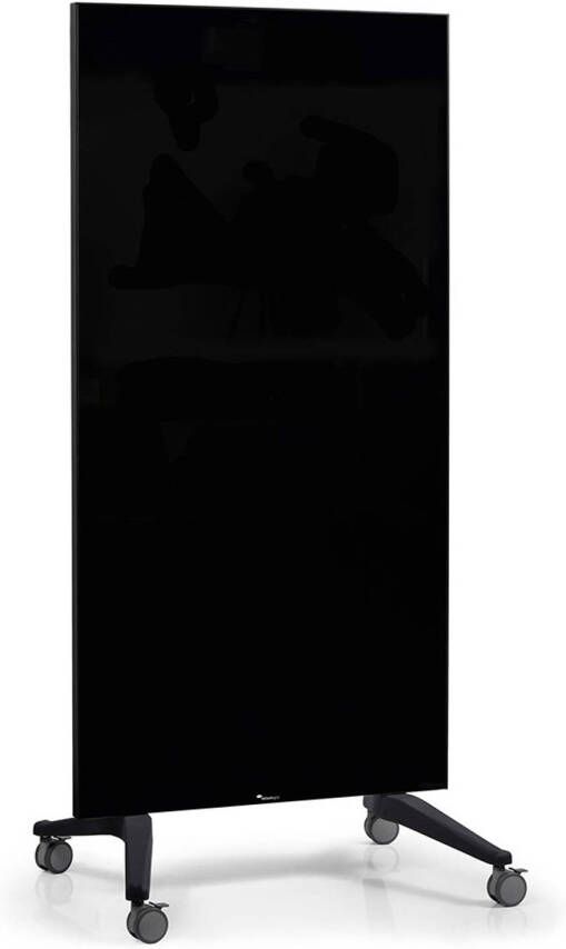 Legamaster Mobiel glassboard dubbelzijdig 90 x 175 cm Zwart