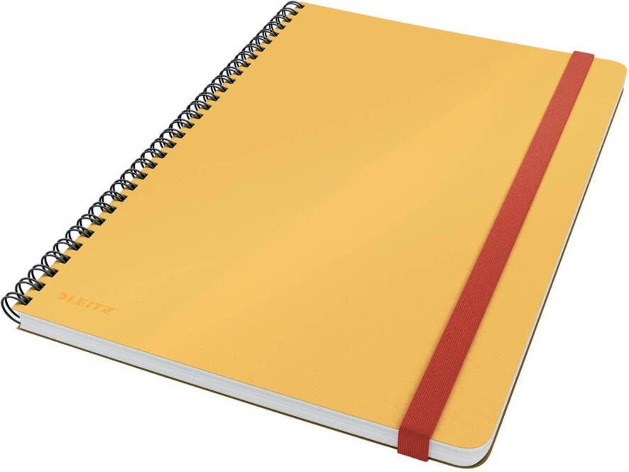 Leitz Cosy notitieboek met spiraalbinding voor ft B5 gelijnd geel
