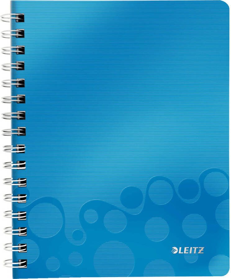 Leitz Notitieboek WOW A5 spiraal PP lijn blauw