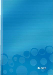Leitz Notitieboek WOW A5 160blz 90gr lijn blauw