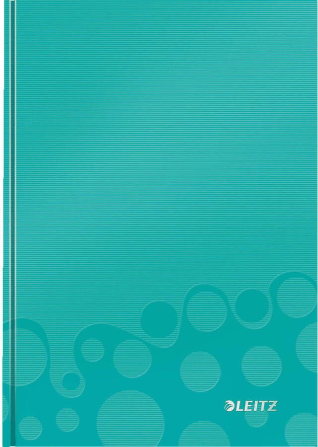 Leitz Notitieboek WOW A5 160blz 90gr lijn ijsblauw