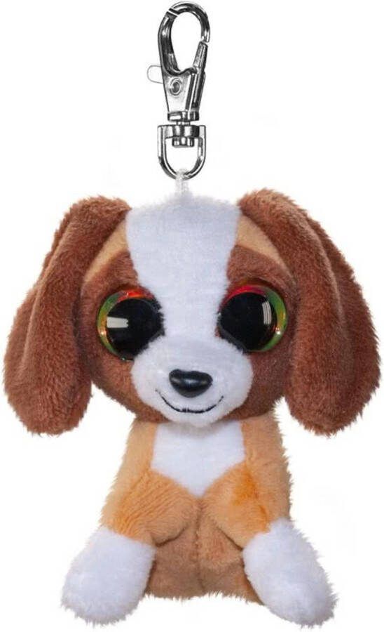 Lumo Stars sleutelhanger Lumo hond Wuff bruin 8 5 cm