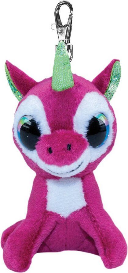 Lumo Stars sleutelhanger Unicorn Taiga roze 8 5 cm
