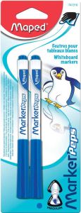 Maped whiteboardmarker Marker&apos;Peps blister van 2 stuks blauw