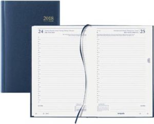 Brepols Agenda 2022 Saturnus kort 1dag 1pagina blauw