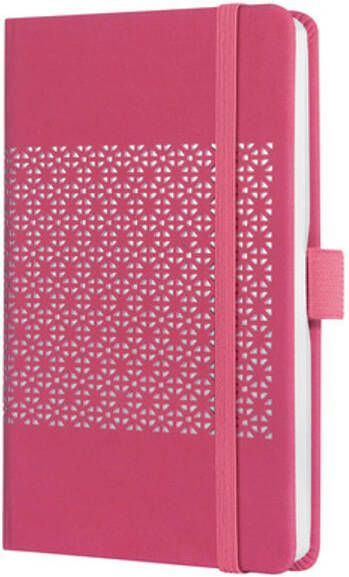 Dobeno Notitieboek Sigel Jolie Impress A6 hardcover gelinieerd &apos;Peacock Pink&apos;
