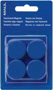 Maul magneet Solid 20mm trekkracht 300gr blister 8 blauw 12 stuks
