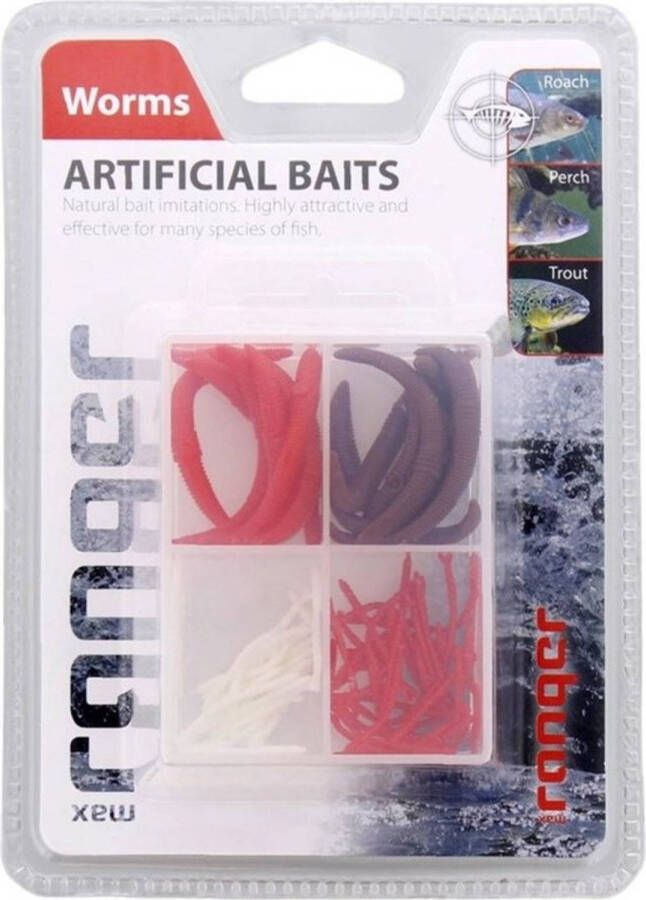 Merkloos Imitations Of Natural Bait Worms 76 Pieces