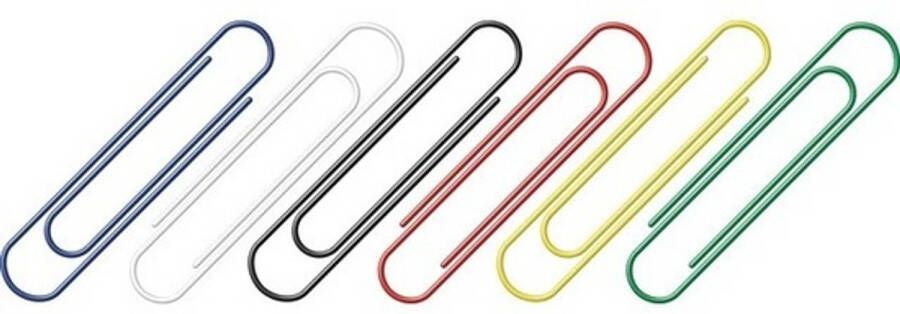 Merkloos 1000 stuks hobby paperclips gekleurd Paperclip
