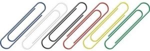 Merkloos 250 stuks gekleurde paperclips 26 mm Paperclip