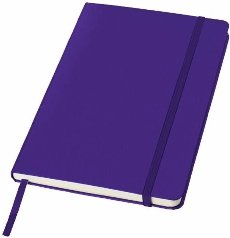Merkloos Luxe schriften A5 formaat met paarse harde kaft Notitieboek