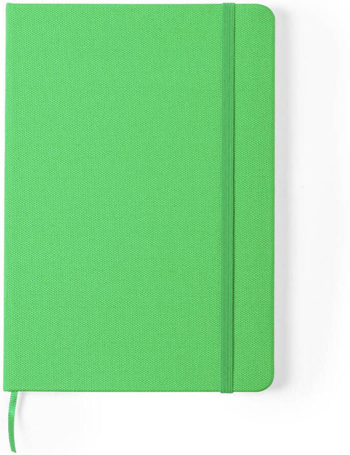 Merkloos Luxe schriftje notitieboekje groen met elastiek A5 formaat Schriften