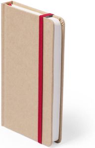 Merkloos Luxe Schriftje notitieboekje Rood Met Elastiek A5 Formaat Schriften