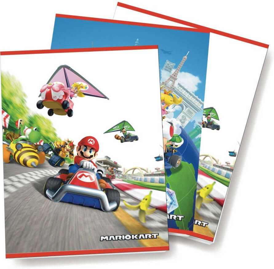 Merkloos Mario Kart A5 schrift BTS 21-22 3 Pak