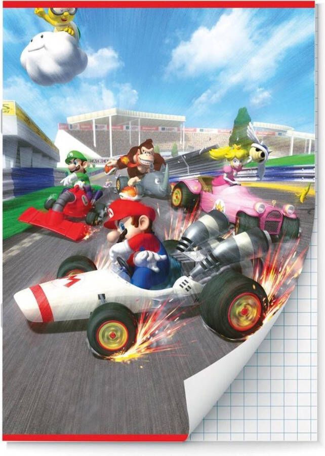 Merkloos Mario Kart schriften Ruit 10 mm A4 2 stuks