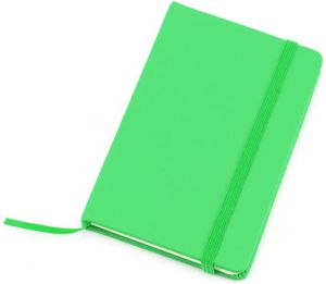 Merkloos Notitieblokje Harde Kaft Groen 9 X 14 Cm Notitieboek