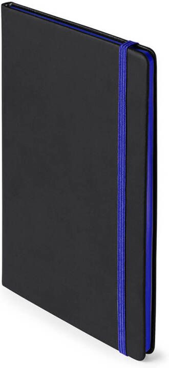 Merkloos Notitieboekje met blauw elastiek A5 formaat Notitieboek
