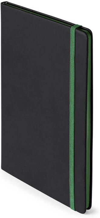 Merkloos Notitieboekje met groen elastiek A5 formaat Notitieboek