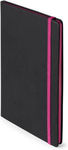 Merkloos Notitieboekje met roze elastiek A5 formaat Notitieboek