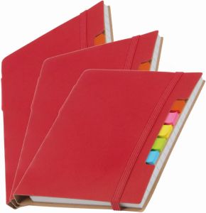 Merkloos Pakket Van 3x Stuks Schoolschriften notitieboeken A5 Gelinieerd Rood Notitieboek