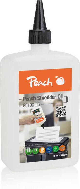 Merkloos Peach PS100-05 papierversnipperaar olie 355 ml