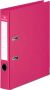 Merkloos Pergamy ordner voor ft A4 volledig uit PP rug van 5 cm roze - Thumbnail 1