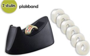 Merkloos Plakbandhouder Zwaar Model Inclusief 7 Rollen Plakband Tape Dispenser Kantoor Artikelen Bureau Accessoires