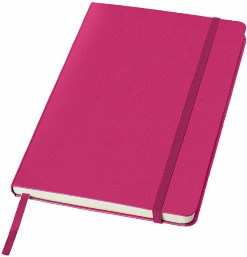 Merkloos Luxe schriften A5 formaat met roze harde kaft Notitieboek