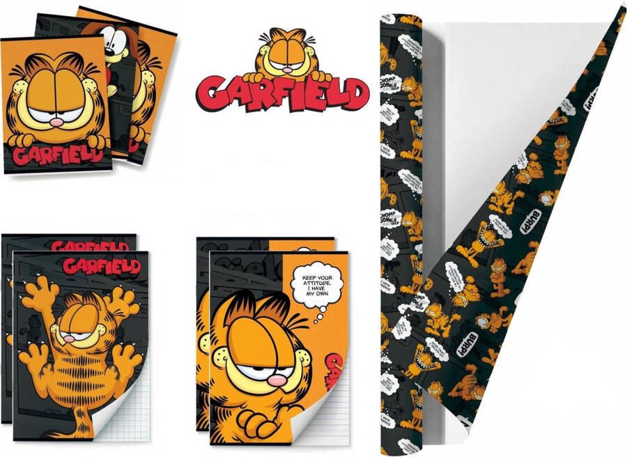 Interstat Schoolpakket Garfield kaftpapier en schriften