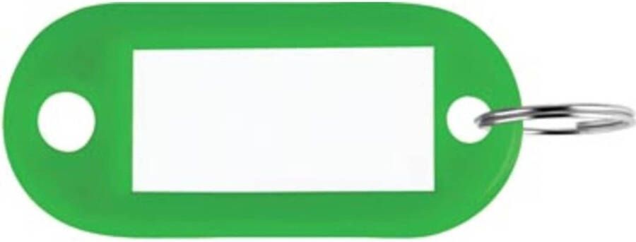 Merkloos Sleutelhanger groen doos van 100 stuks