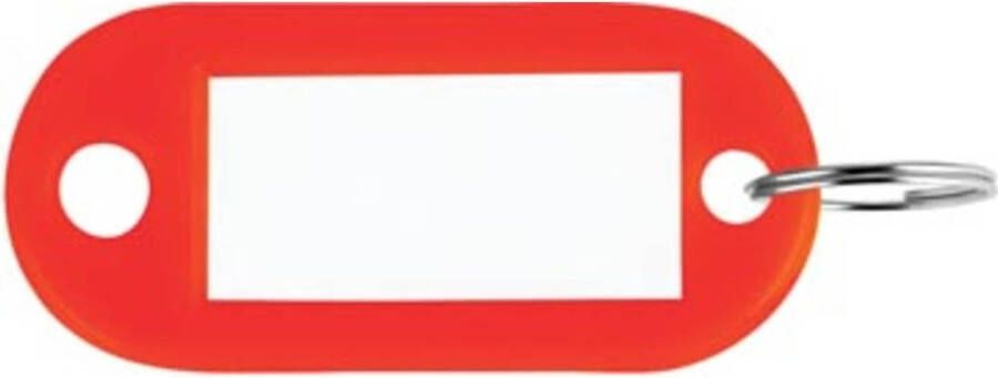 Merkloos Sleutelhanger rood doos van 100 stuks