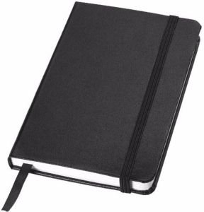 Merkloos Zwart Pocket Luxe Schriftjes notieboekjes Gelinieerd A6 Formaat Notitieboek