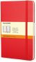Moleskine notitieboek ft 13 x 21 cm gelijnd harde cover 240 blad rood - Thumbnail 1