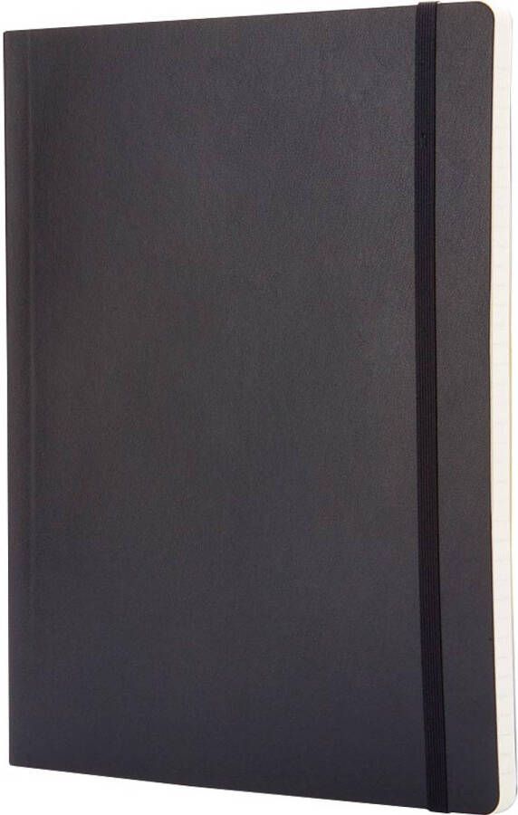 Moleskine notitieboek ft 19 x 25 cm gelijnd soepele cover 192 blad zwart