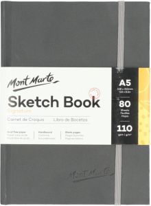 Mont Marte Hardcover Schetsboek Met Blanco Vellen 110gsm A5