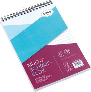 Multo Spiraalblok (kop) A5 Lijn