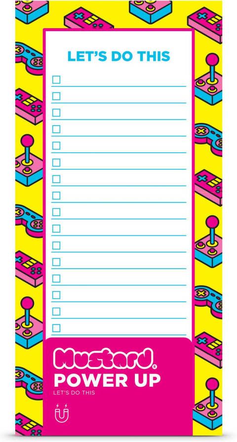 Mustard Power Up Pagina Markers Magnetisch Set van 50 Stuks Kunststof Multicolor