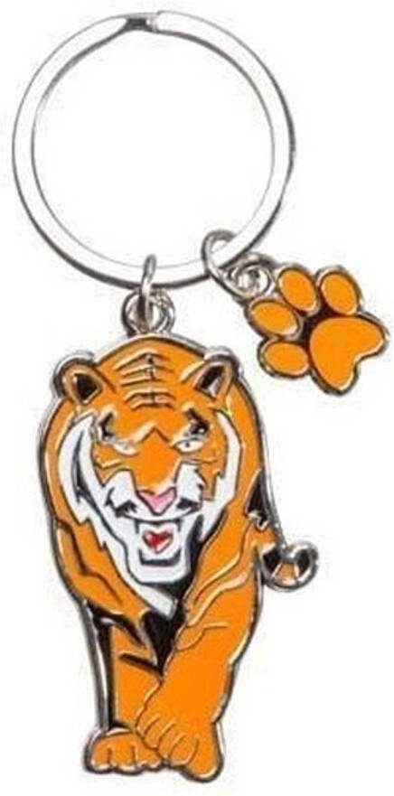 Nature Planet Metalen tijger sleutelhanger 5 cm Sleutelhangers