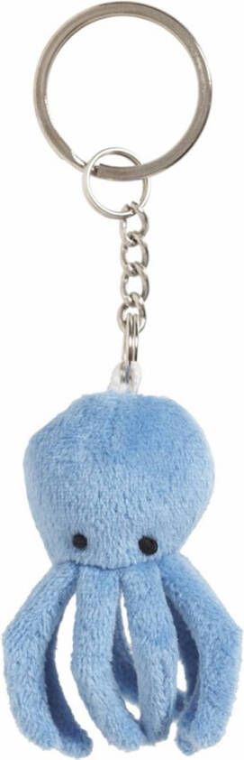 Nature Planet Pluche Octopus Inktvis knuffel sleutelhanger 6 cm Speelgoed dieren Knuffel sleutelhangers