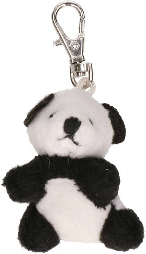 Nature Planet sleutelhanger pluche panda knuffel dier 5 cm Knuffel sleutelhangers