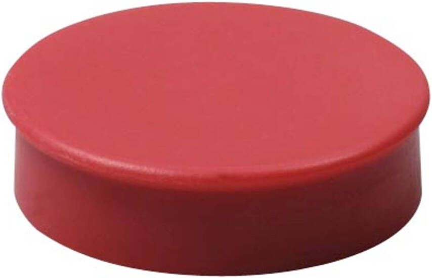 Nobo magneten diameter van 20 mm rood blister van 8 stuks 10 stuks