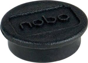 Nobo magneten voor whiteboard diameter van 13 mm pak van 10 stuks zwart
