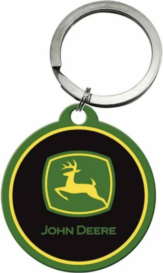 Nostalgic Art Sleutelhanger Tractor trekker John Deere 4 5 x 6 cm staal epoxy Sleutelhangers