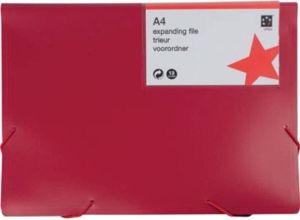 OfficeTown 5 Star voorordner ft A4 rood 13 vakken