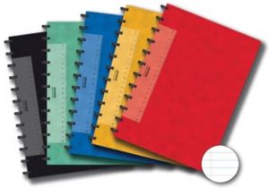 Adoc Classic schrift ft A4 144 bladzijden gelijnd geassorteerde kleuren